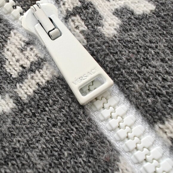 VERSACE MEN'S KNIT SWEATER CARDIGAN JACKET - Picture 10 of 14